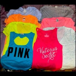 Victorias Secret T-Shirts & Tank tops. Size XS/S (11pcs)